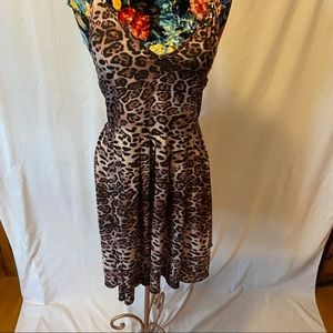 Mundefeis Leopard Print A-line Dress